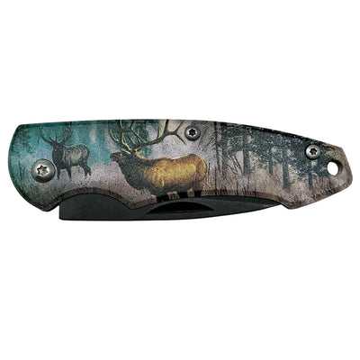 Knive - Forest Elk Deer Pocket Knife