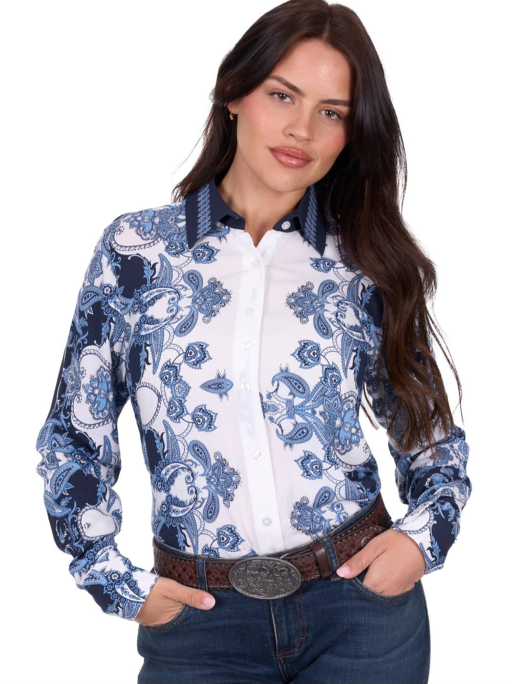 Wrangler Western Ladies Linda Shirt 100% Viscose