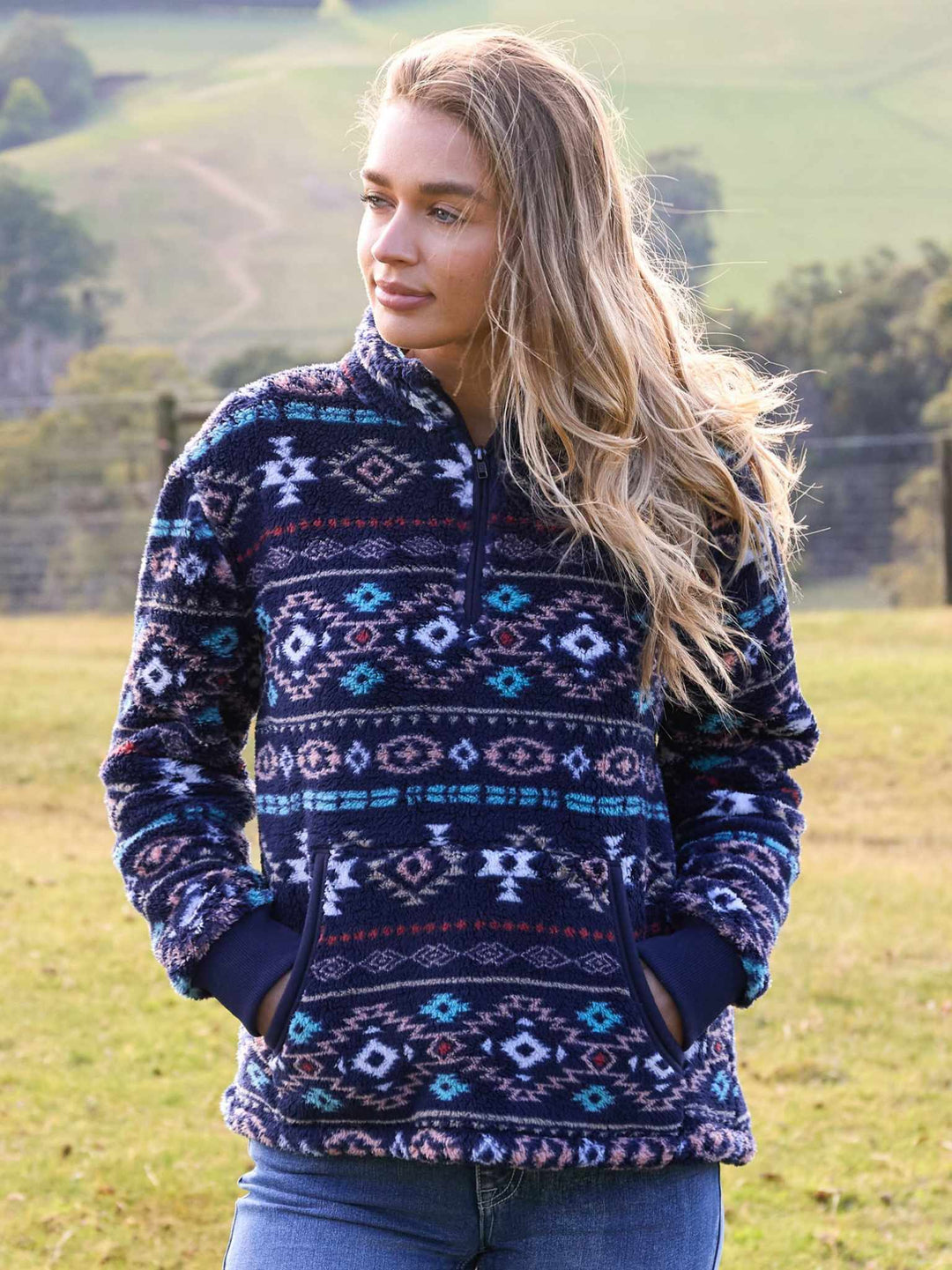 Pure Western Lana Fleece Pullover