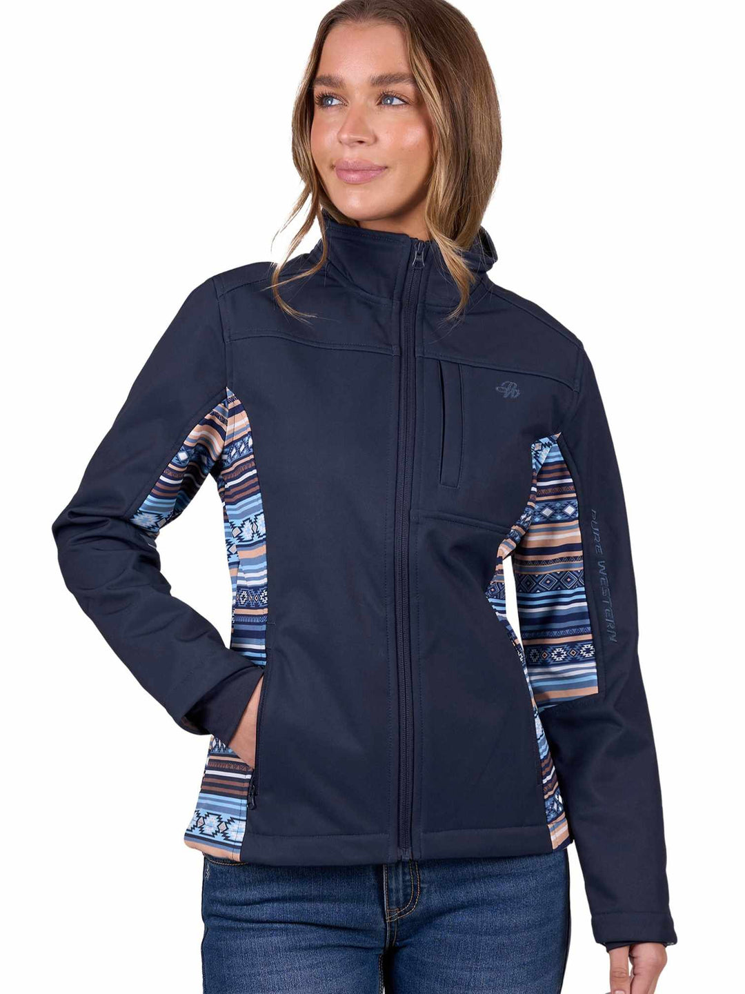 Pure Western Ladies Misha AZTEC Waterproof Softshell Jacket