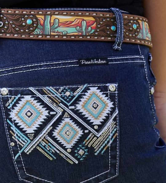 Pure Western Rosalyn Cactus Theme Belt