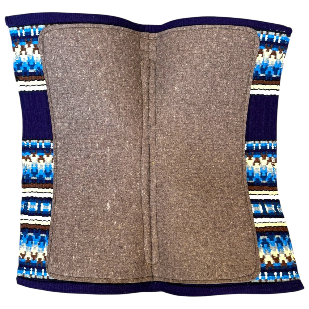 Western Saddle Pad Woven Wool Felt Contour 34 x 38