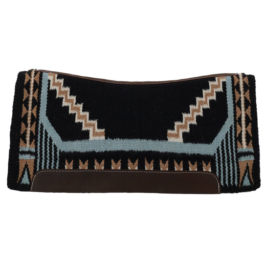 Western Saddle Pad Wool Contoured Pleasure/ Cutting Pad 34x36  Wool Top Memory Felt