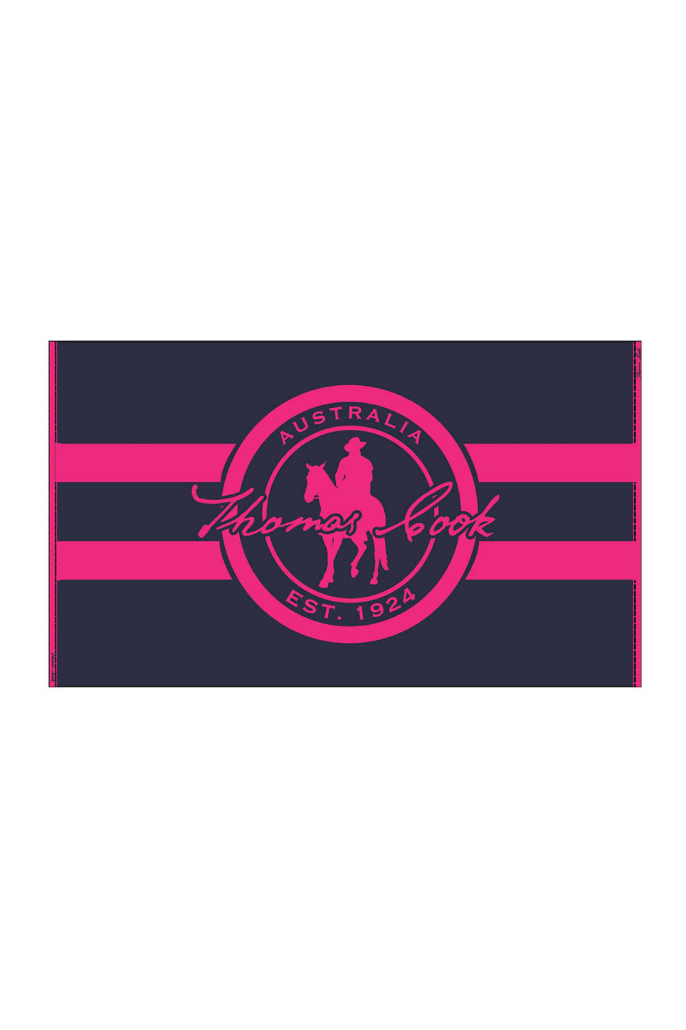 Giftware - Thomas Cook horse Beach Towel Pink/navy