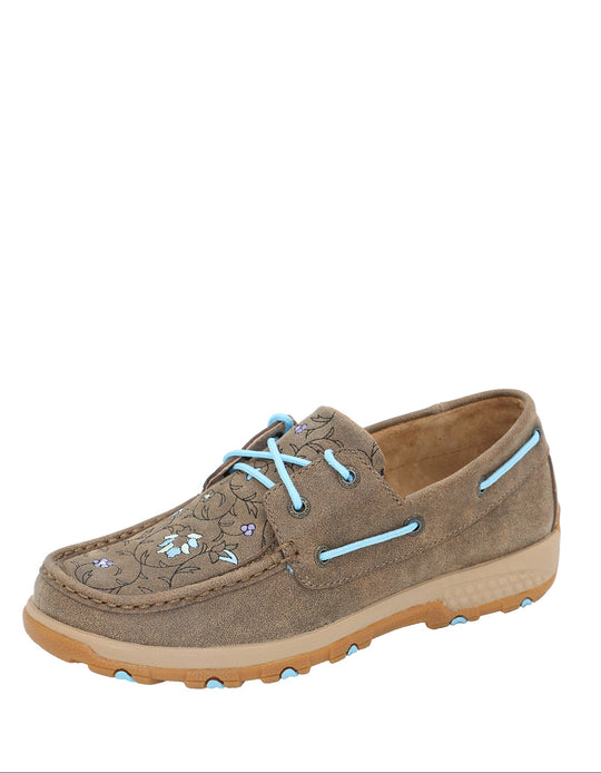 Twisted x Cell Stretch Casual Leather Driving Mocs Western