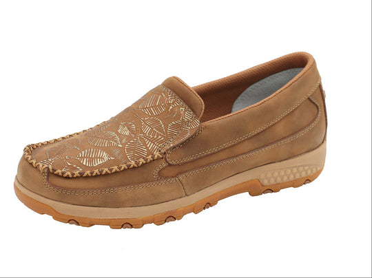 Twisted x Cell Stretch Casual Leather Driving Mocs Western