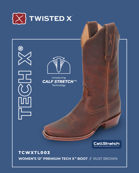 Twisted X Leather Cutter Toe Boots