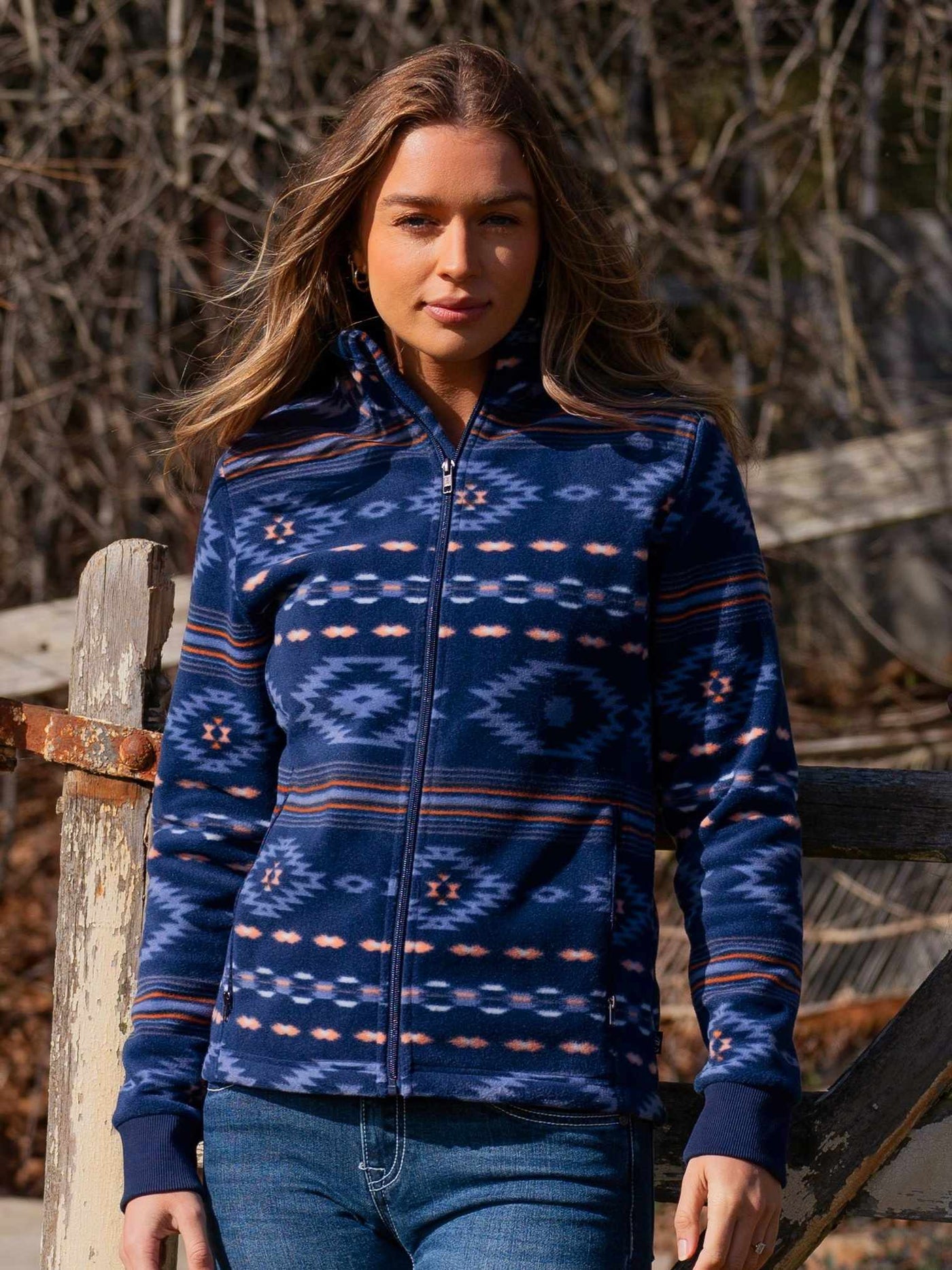 Pure Western Ladies Teagan Jacket Aztec print