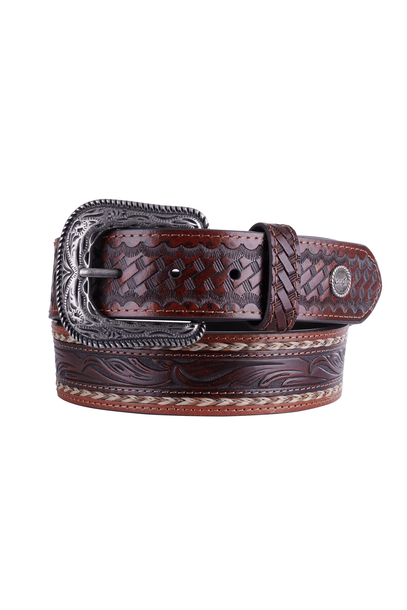 Wrangler Carden Tan Leather Belt
