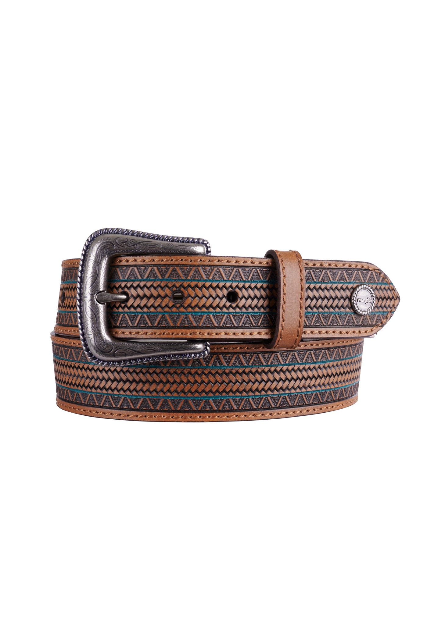 Wrangler Reece Tan Leather Belt
