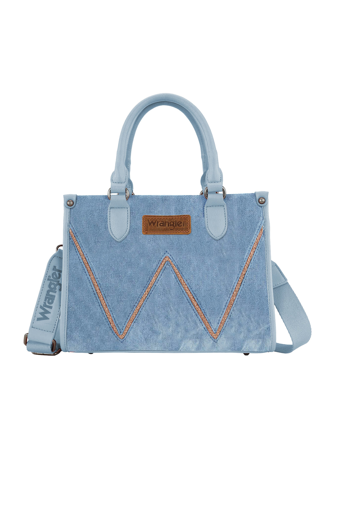 Wrangler Western Willa Denim Crossbody Tote Handbag