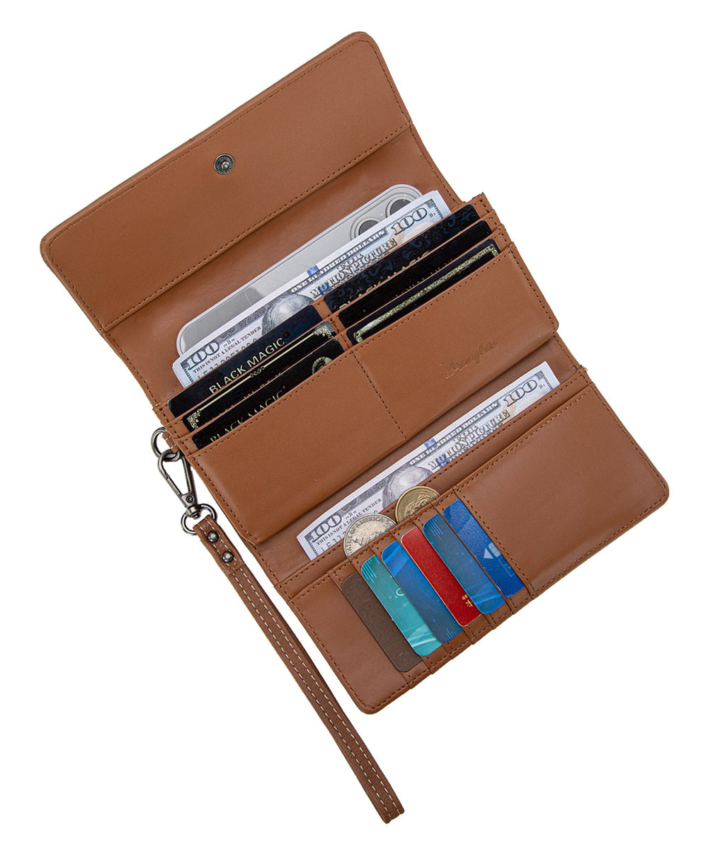 Wrangler Denim Patch Western Wallet