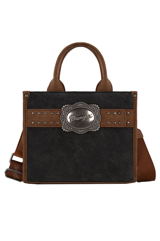 Wrangler Buckle Western Crossbody Tote Handbag