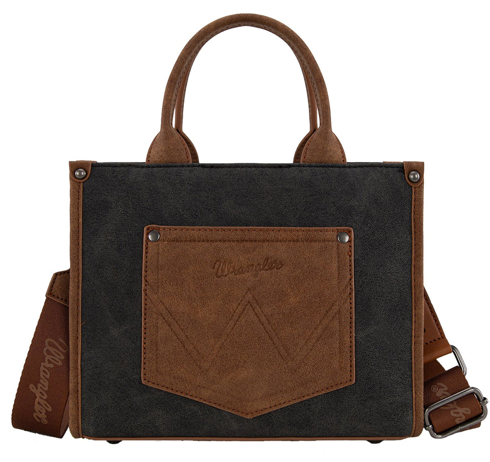 Wrangler Buckle Western Crossbody Tote Handbag