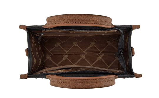 Wrangler Buckle Western Crossbody Tote Handbag
