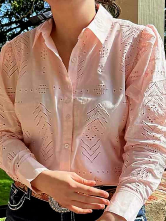 Wrangler Western Ladies Lily Shirt 100% Cotton