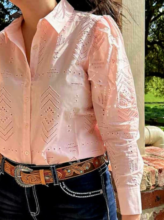 Wrangler Western Ladies Lily Shirt 100% Cotton