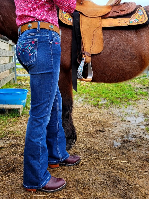 Pure Western Alana Bootcut 32" Leg Jeans Size 18
