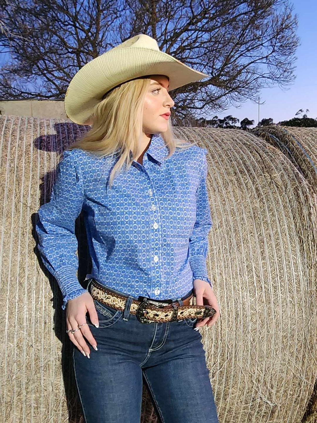 Pure Western Ladies Alana Shirt Light Cotton