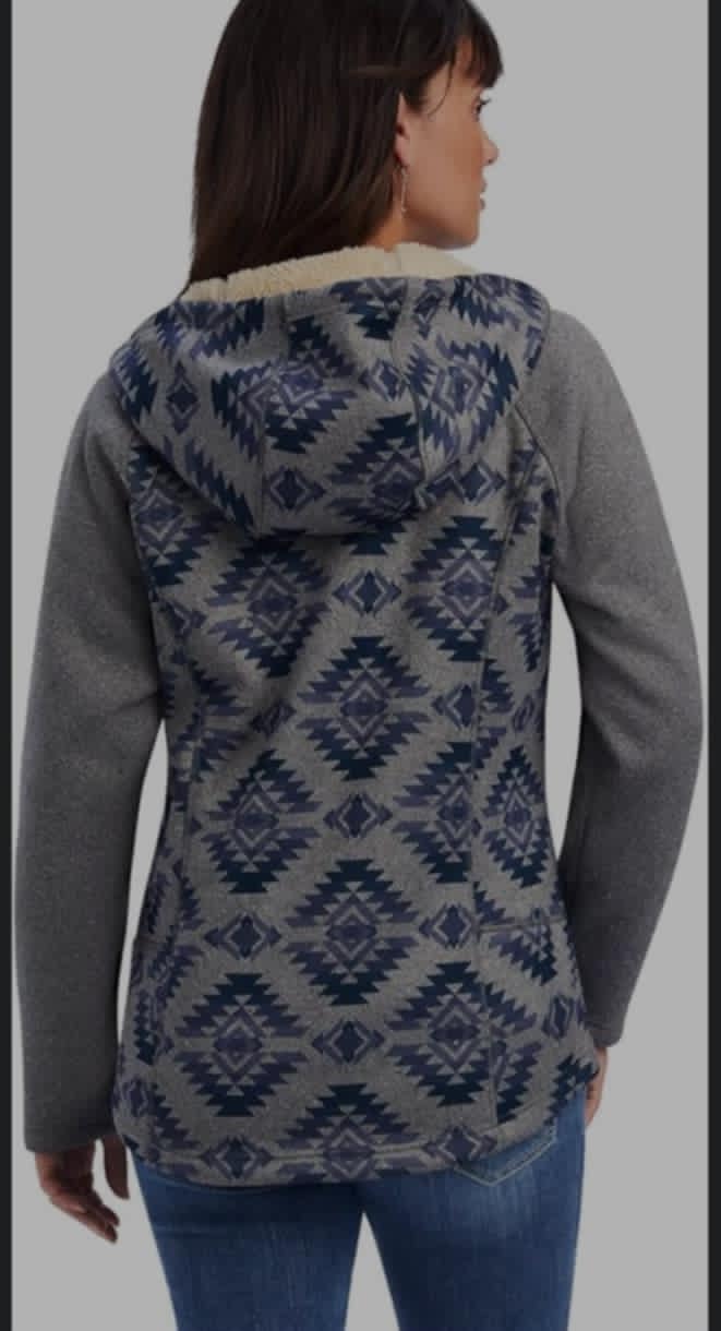 Ariat McCall Aztec Fleece Lined Hooded Jacket Size XL