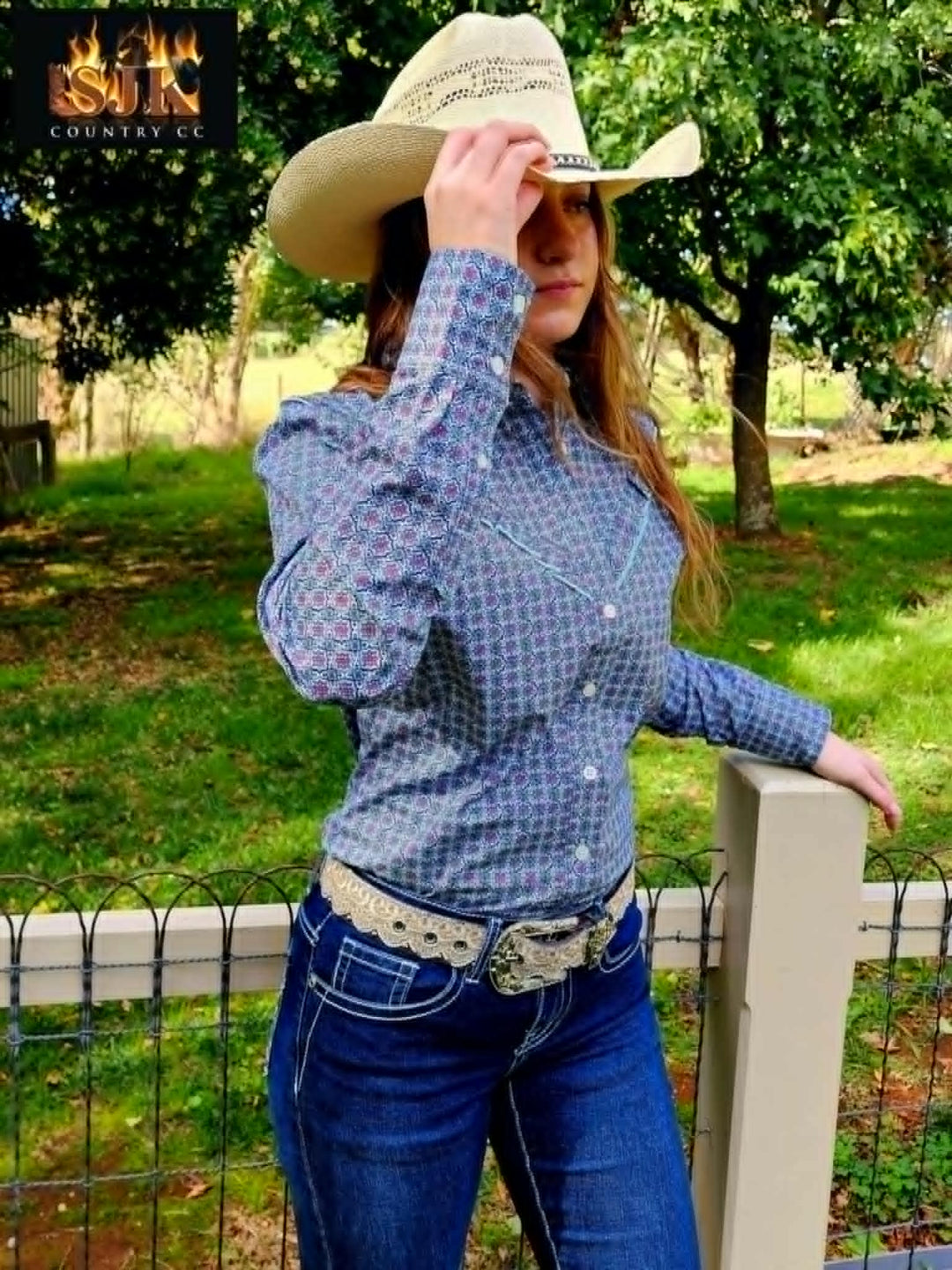 Wrangler Western Ladies Asher Shirt 100% Cotton