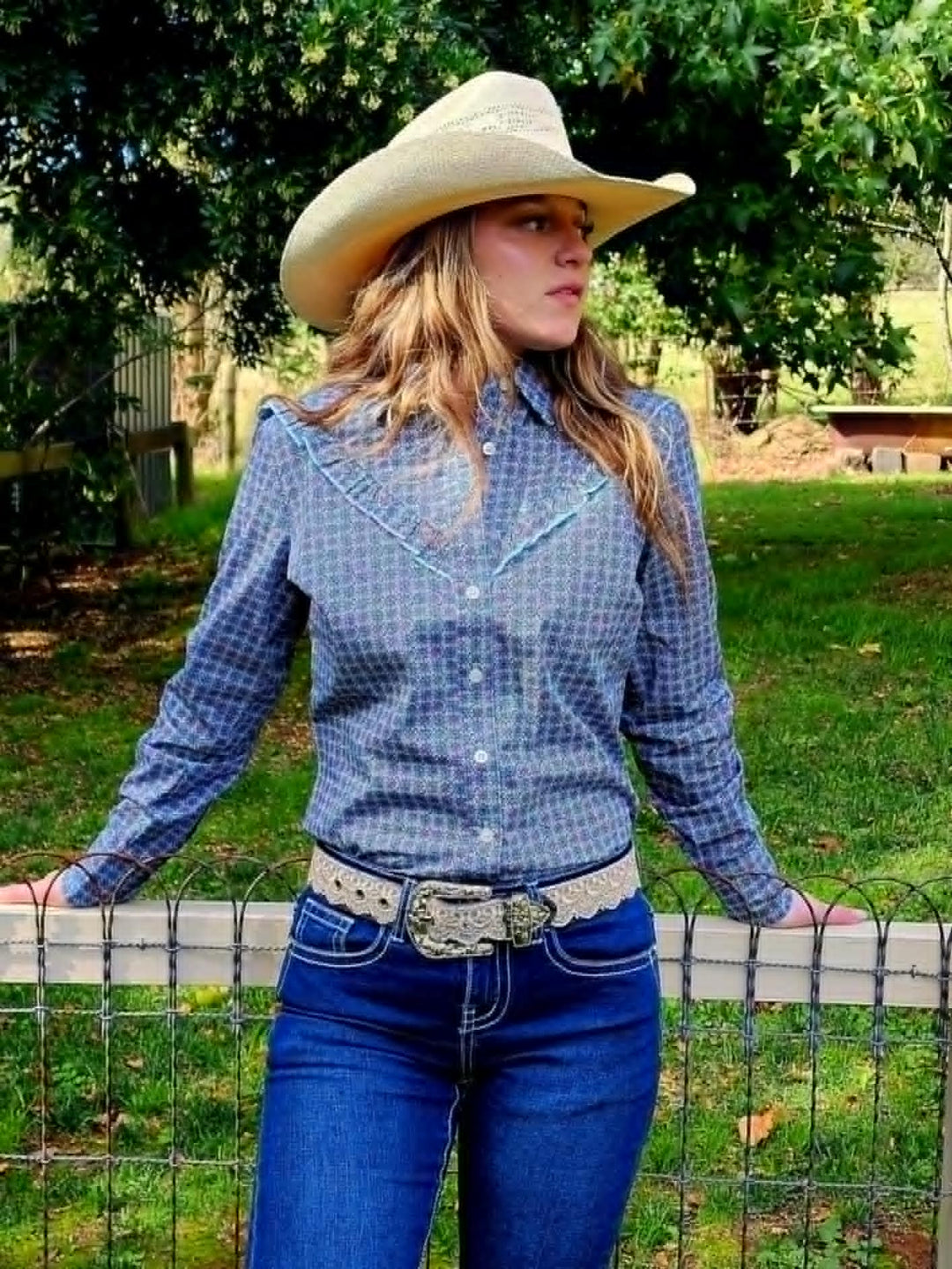 Wrangler Western Ladies Asher Shirt 100% Cotton