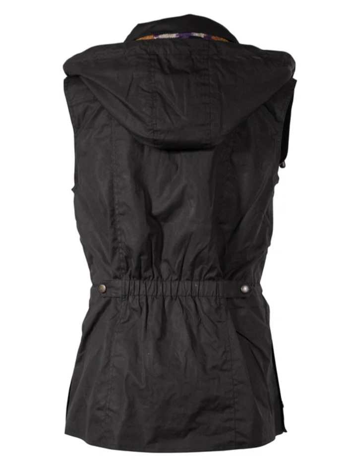 Outback Athena Oilskin Vest Black