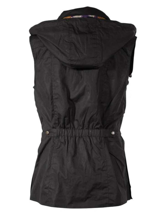 Outback Athena Oilskin Vest Black