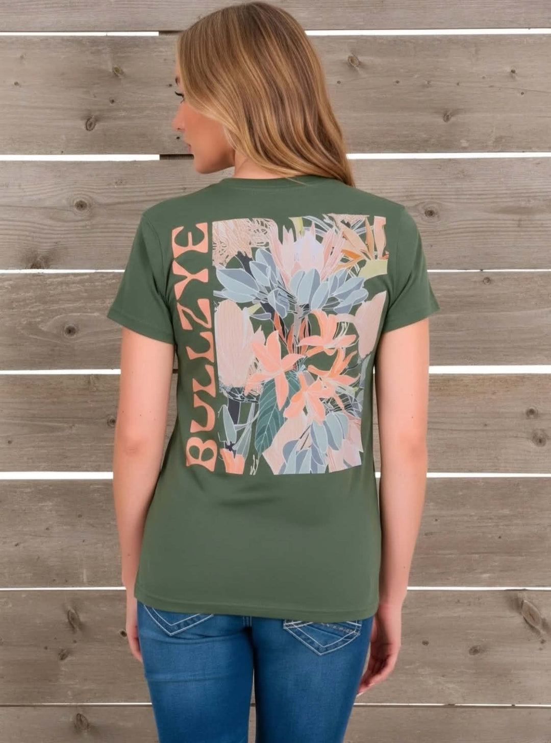 Bullzye Ladies Arizona Tee Shirt Sage