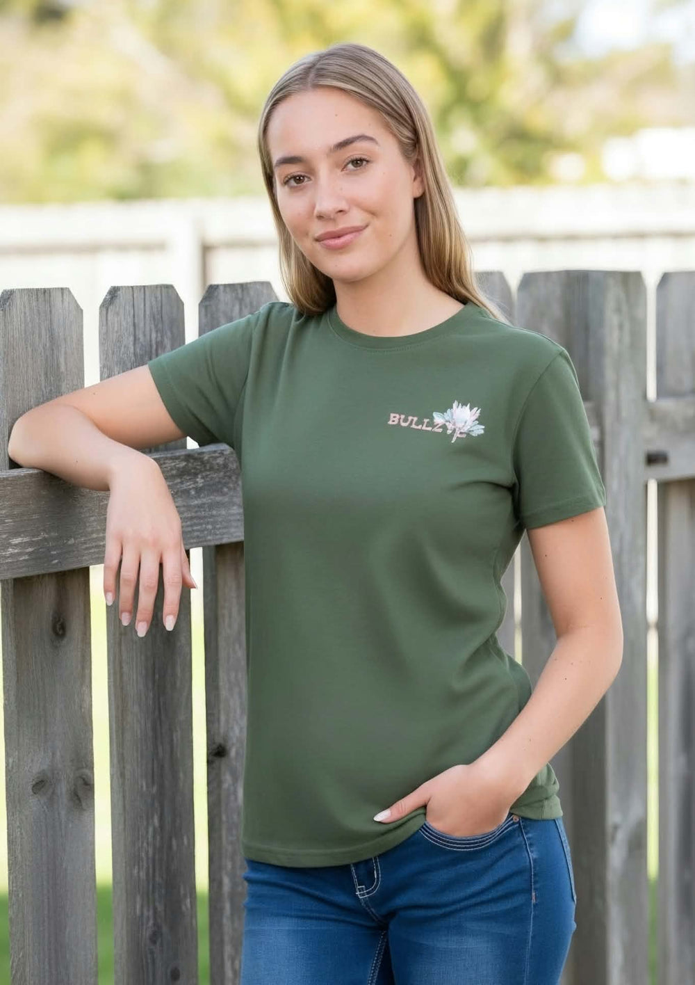 Bullzye Ladies Arizona Tee Shirt Sage