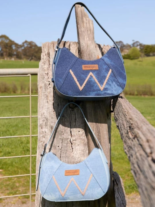 Wrangler Western Willa Denim Shoulder  Handbag