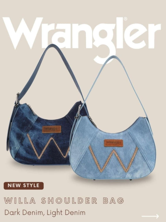 Wrangler Western Willa Denim Shoulder  Handbag