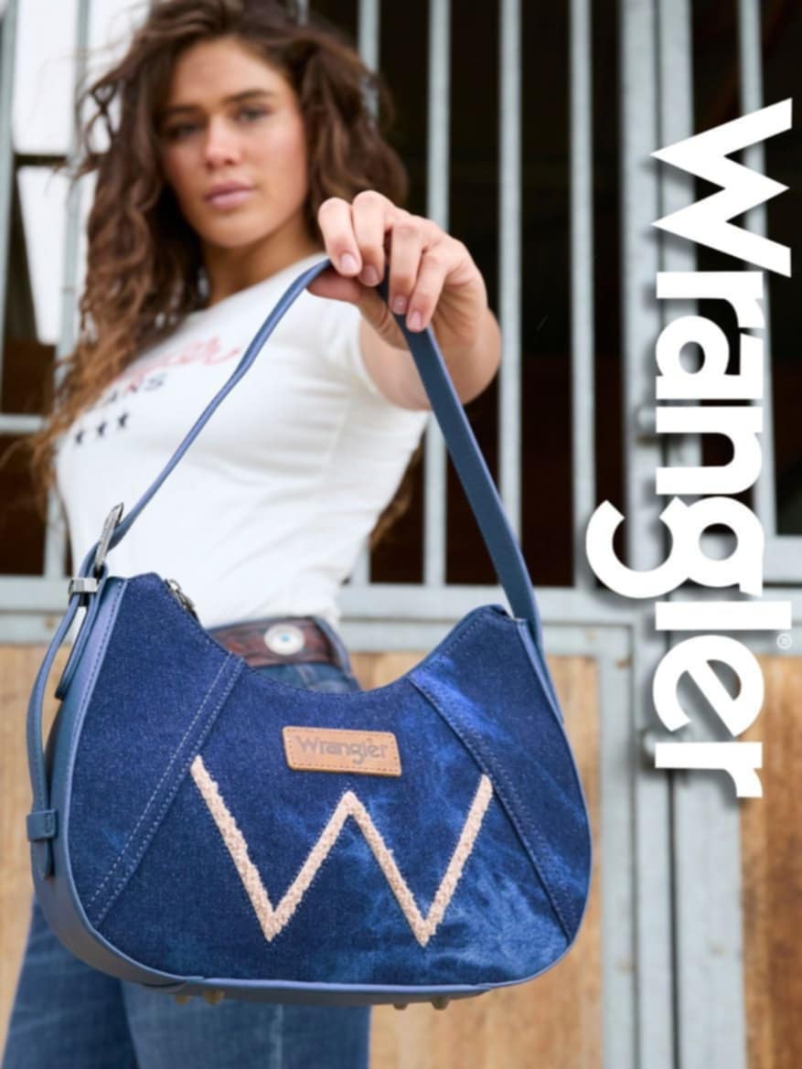 Wrangler Western Willa Denim Shoulder  Handbag