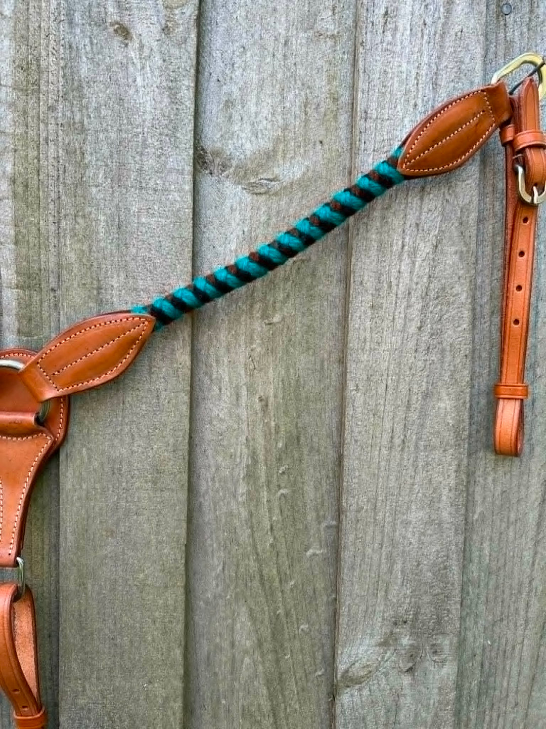 Western Tack Set - Browband Braided Mohair Bridle & Breastcollar
