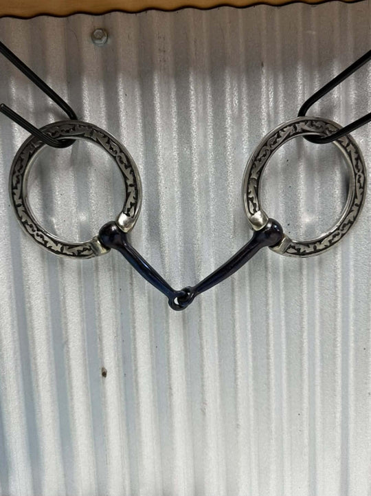 Bits - Western Show Snaffle Silver Overlay 5 1/4"