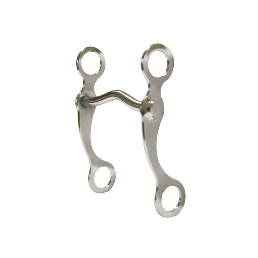 Bit -  Pony" grazing bit with 6.75" cheeks with chrome plated 4" medium port mouth piece