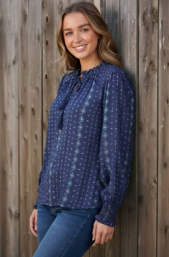 Pure Western Rachel  Blouse Long sleeve Top