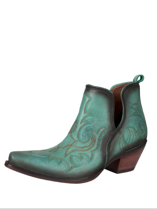 Bootie - Pure Western Genuine Leather Slip on Boots Bodie