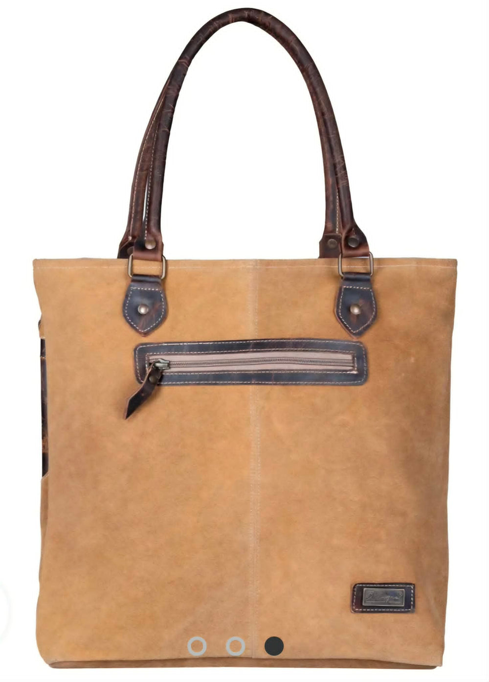 Western Leather Tote Handbag
