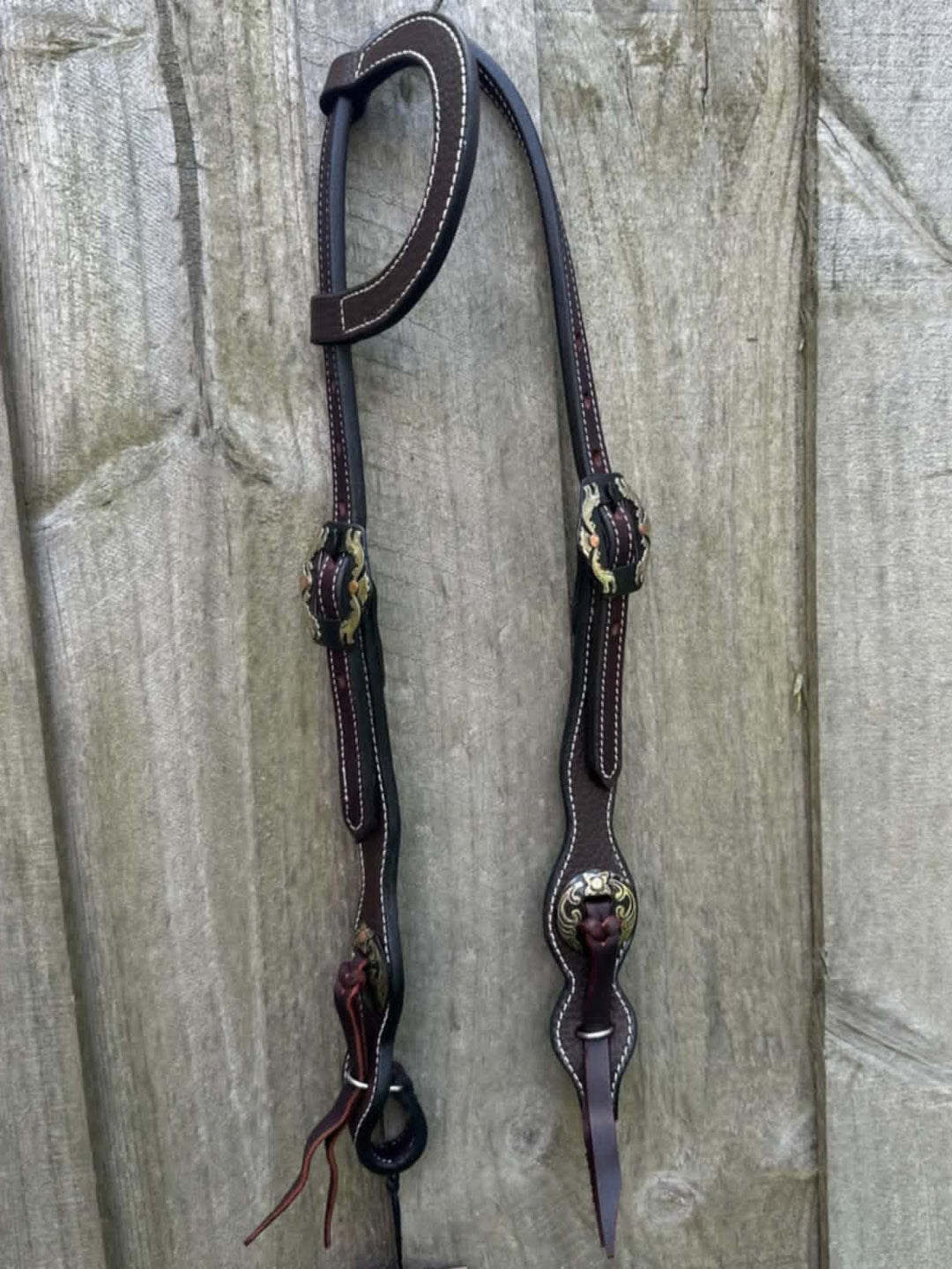 Western Bridle One Ear Show Headstall