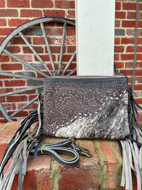 Western Leather  Crossbody Handbag