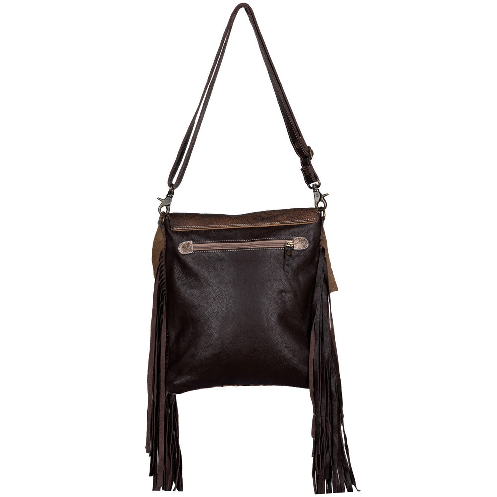 Western Hide & Leather Brindle Crossbody