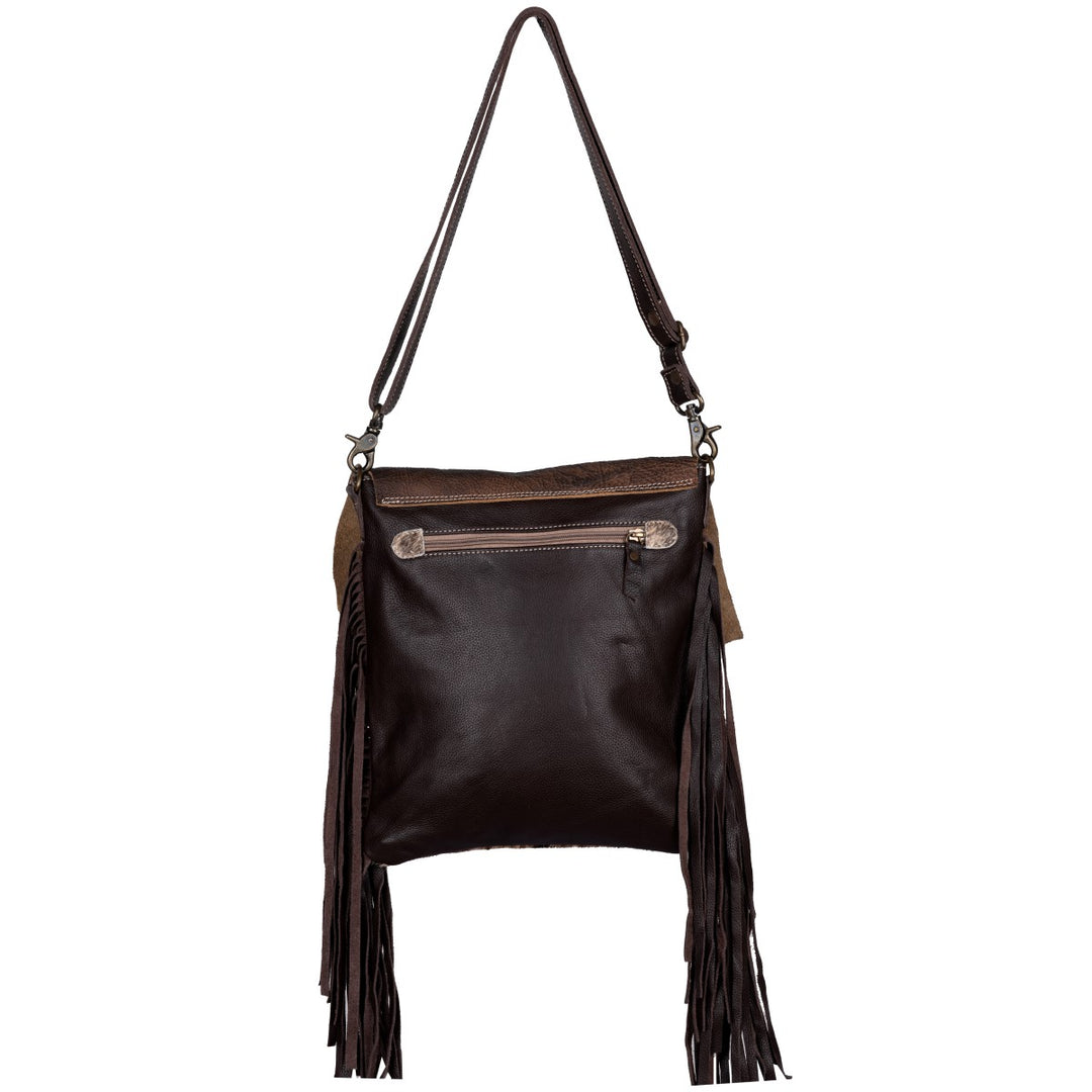 Western Hide & Leather Brindle Crossbody