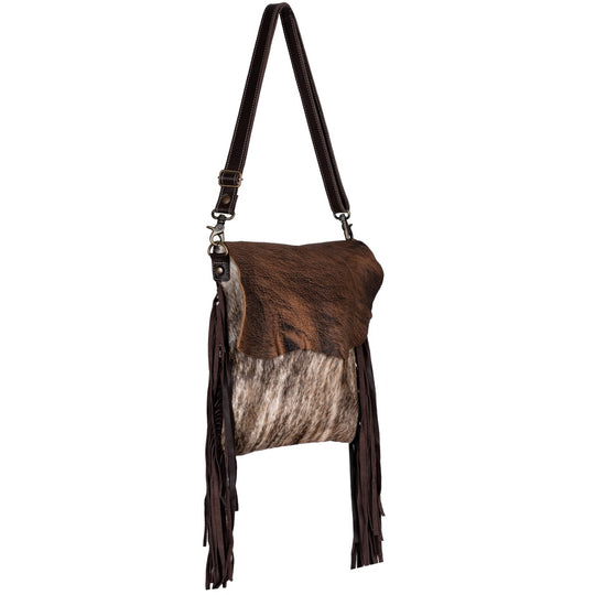 Western Hide & Leather Brindle Crossbody