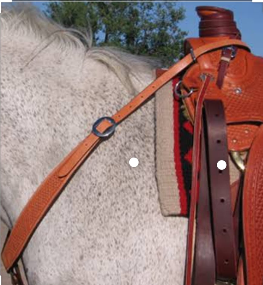 Breastcollar - Tooled Leather Breastplate Pulling Collar