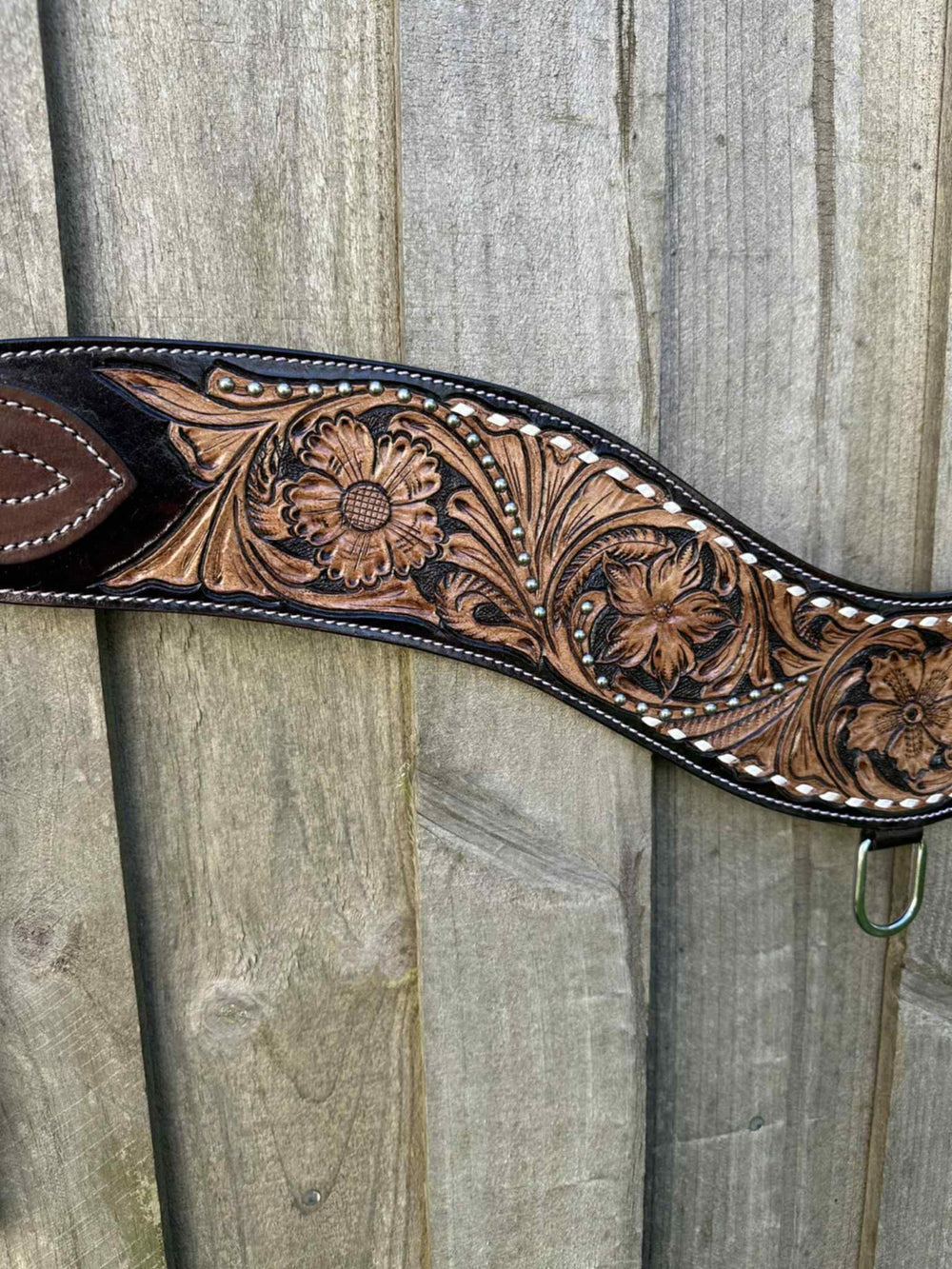 Tripping- Floral tooled Breastcollar Breastplate