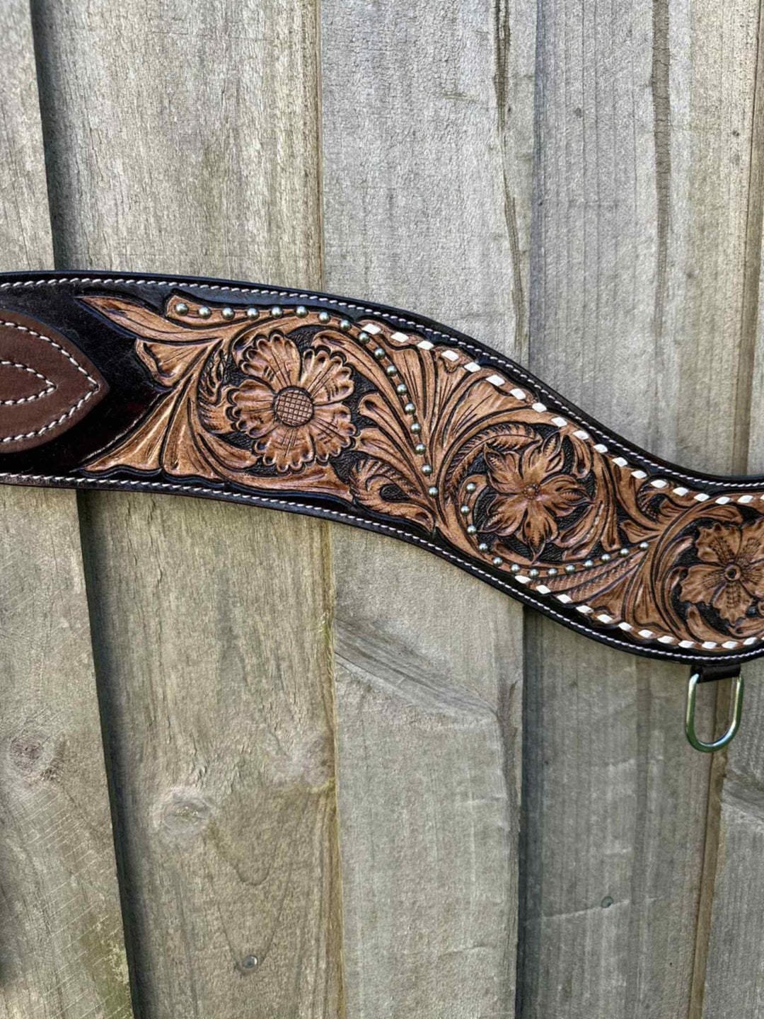 Tripping- Floral tooled Breastcollar Breastplate