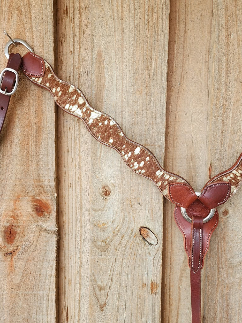 Western Tack Set High Quality USA Made Hair on Hide BreastCollar & Bridle
