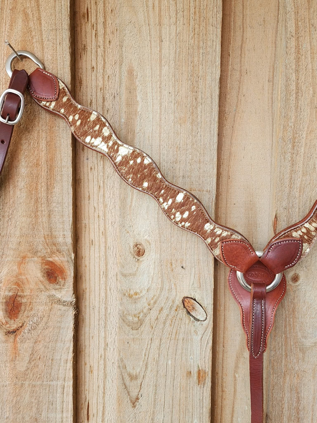 Western Tack Set High Quality USA Made Hair on Hide BreastCollar & Bridle