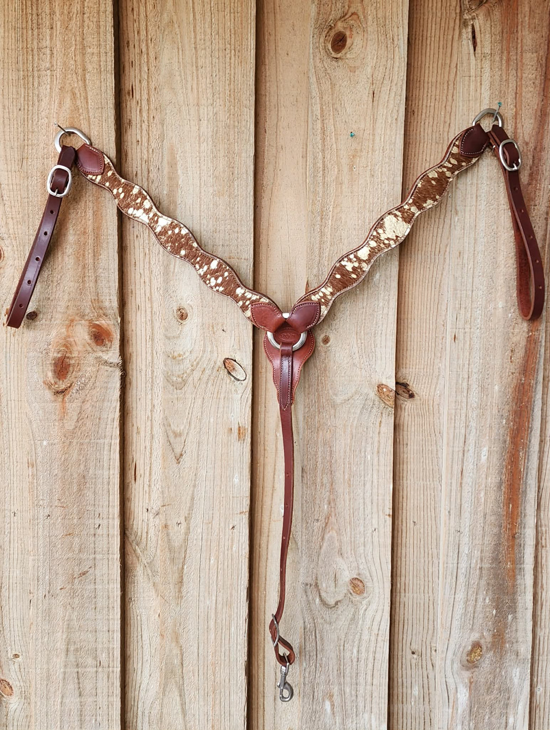 Western Tack Set High Quality USA Made Hair on Hide BreastCollar & Bridle